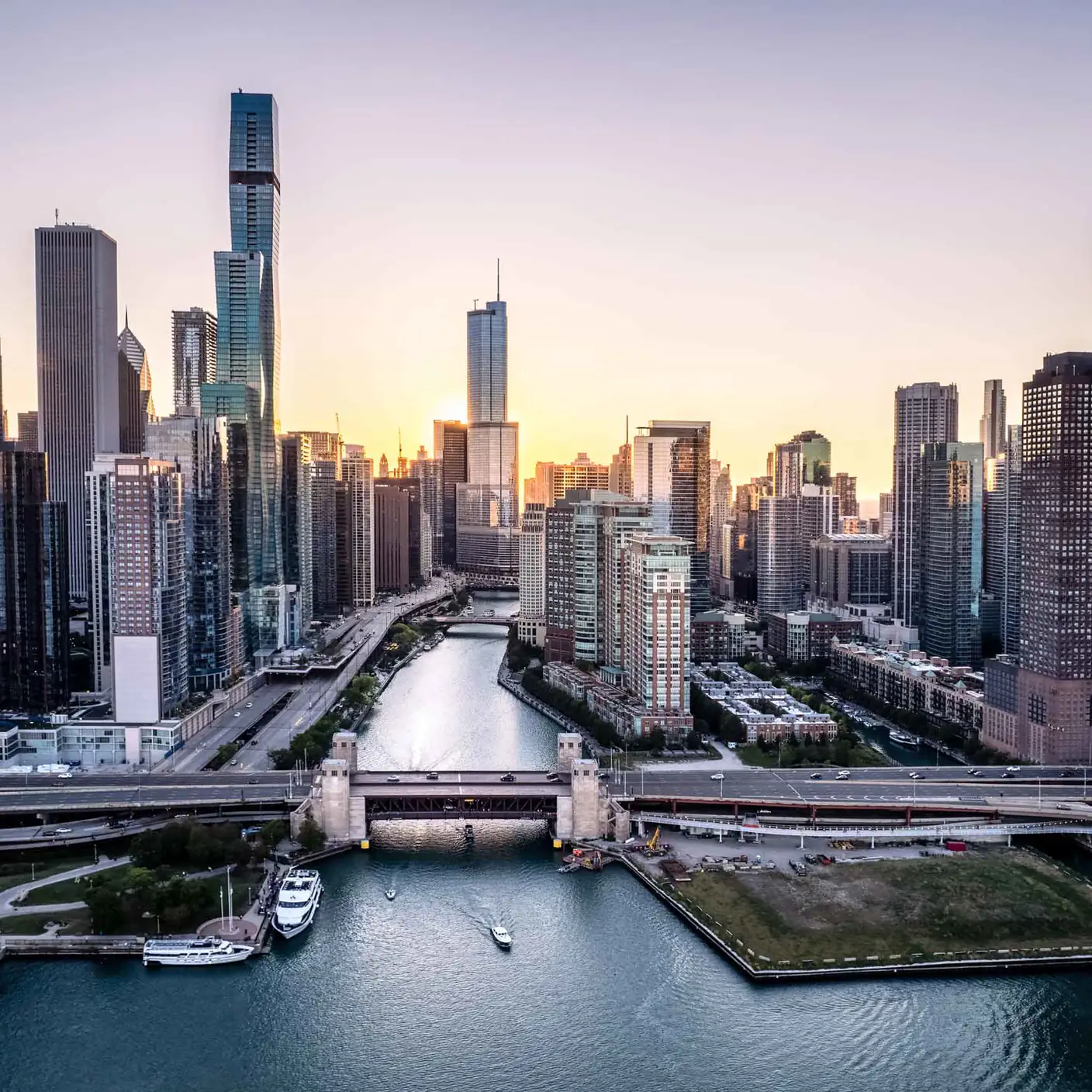 Ocean and a cityscape